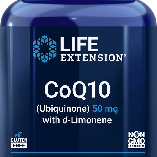 CoQ10 (убихинон) с d-лимонен, 60 меки капсули