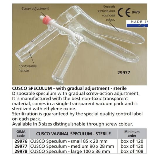 Еднократен гинекологичен спекулум