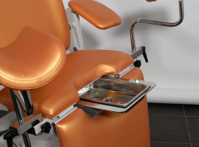 Метален леген за гинекологичен стол