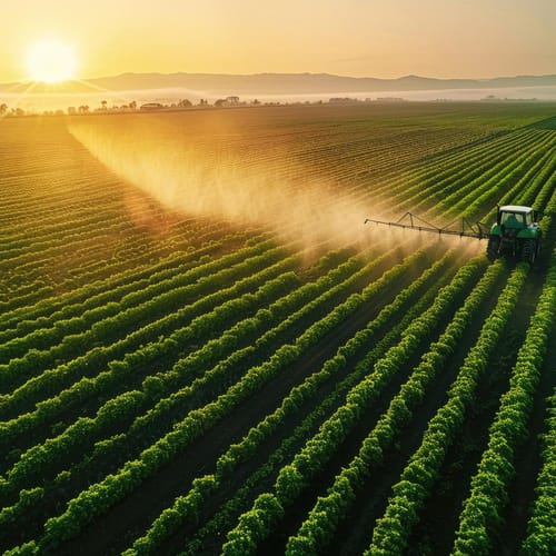 трактор на поле