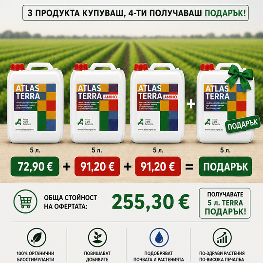 Пакет “3 + Terra подарък” Amino Boost (5 литра разфасовка)