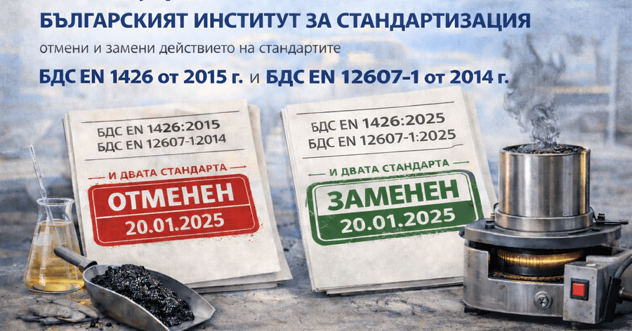 Нови издания на БДС EN 1426 и БДС EN 12607-1 от 20 януари 2025