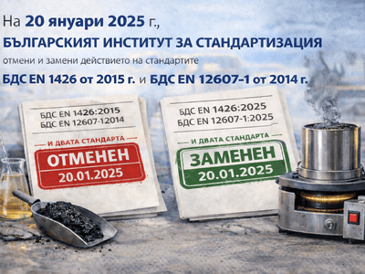 Нови издания на БДС EN 1426 и БДС EN 12607-1 от 20 януари 2025