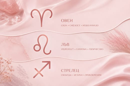 Огнените знаци – Овен, Лъв, Стрелец
