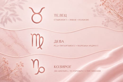 Земните знаци – Телец, Дева, Козирог