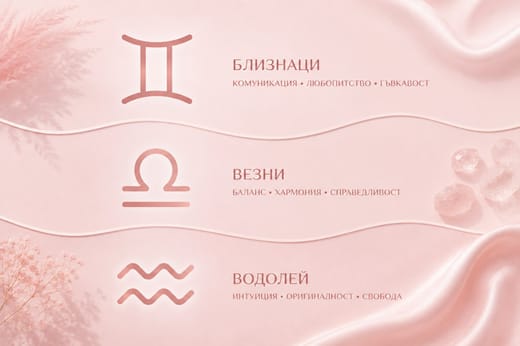 Въздушните знаци – Близнаци, Везни, Водолей