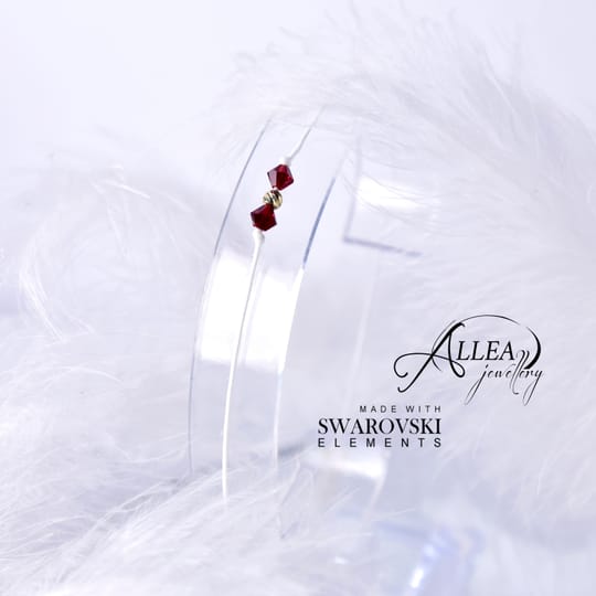 Гривна SWAROVSKI CRYSTAL RED