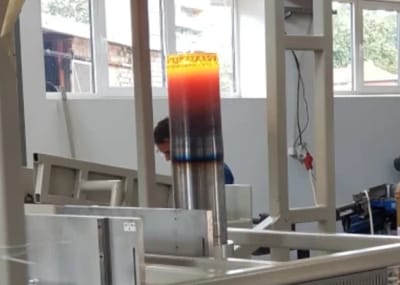 Induction complex for zone heating and forging