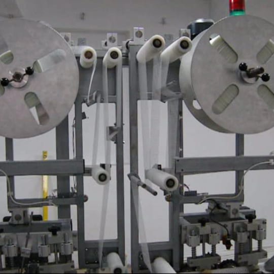 Equipment for production of PVC corner profiles