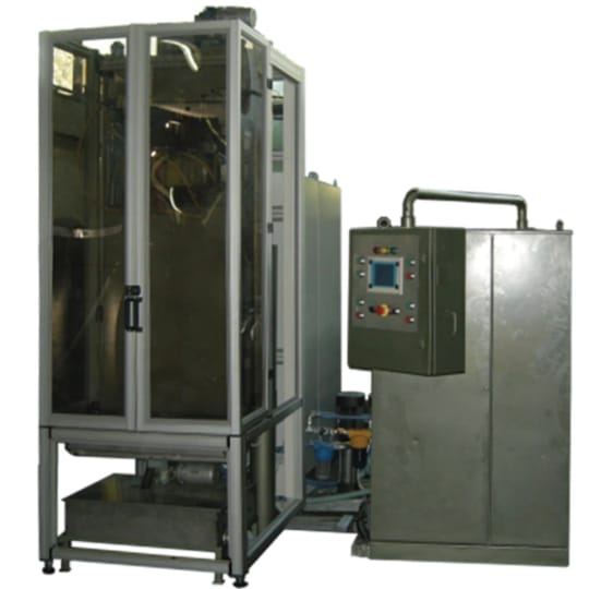 Machine for vertical hardening of piston rods AproPower VH 100/100