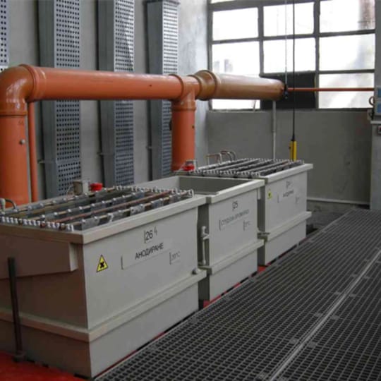 Equipment for anode oxidation and hard anode oxidation of aluminum