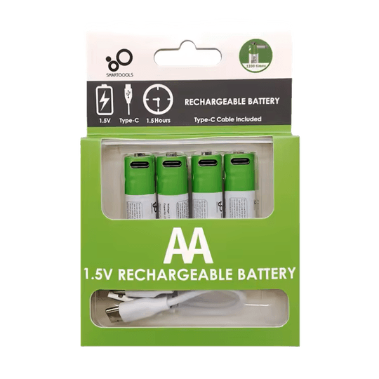 4 броя AA батерии с USB-C