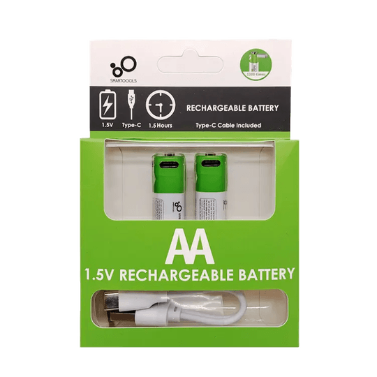 2 броя AA батерии с USB-C