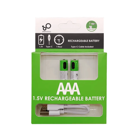 2 броя AAA батерии с USB-C