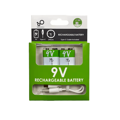 Презареждаеми 9V батерии с USB-C порт и Type-C кабел