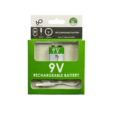 Презареждаеми 9V батерии с USB-C порт и Type-C кабел