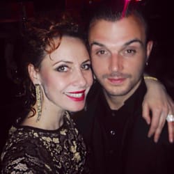 Bella with Teo from ‘The Hurts’