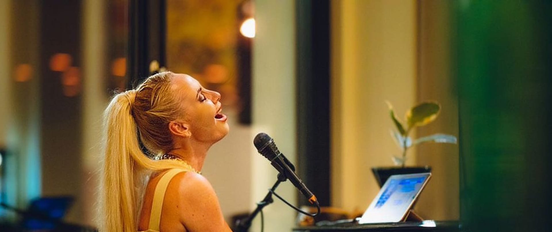 Bella plays the piano