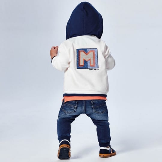 Суичър Mayoral baby бял