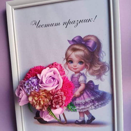 3Д Букет Момиче