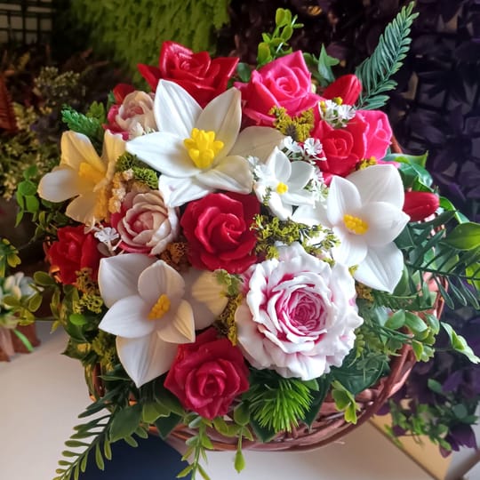 Ароматен букет от сапун "Огнена любов"