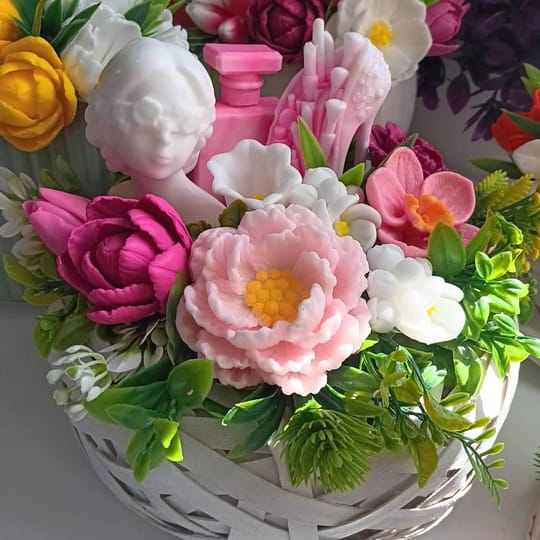 Ароматен букет "Салон за красота"от глицеринов сапун 