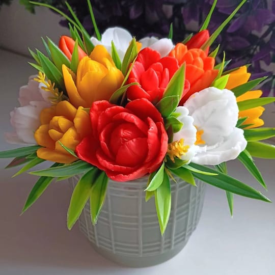 Ароматни лалета от глицеринов сапун "Слънчеви лъчи"