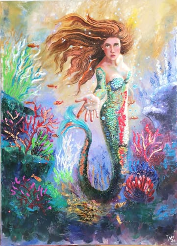 Таня Атанасова с картина