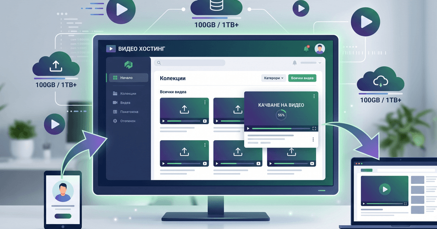 Работа с приложението Видео хостинг