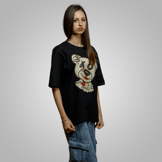 Дамска овърсайз тениска - Мече