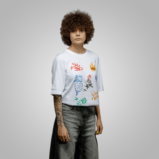 Дамска овърсайз тениска - Арт