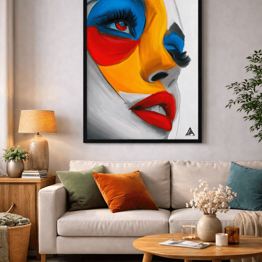 Арт Принт - „Лице от цветове“