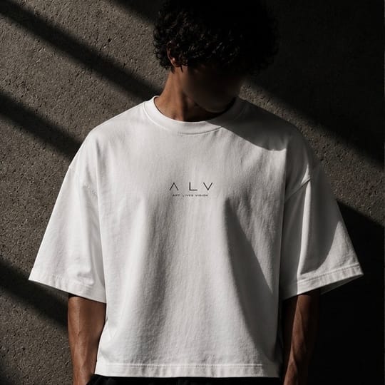 M-2  Men's Oversized Tee White