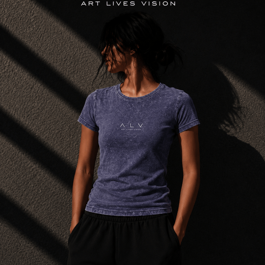 W-6 Vintage Tee Denim Blue