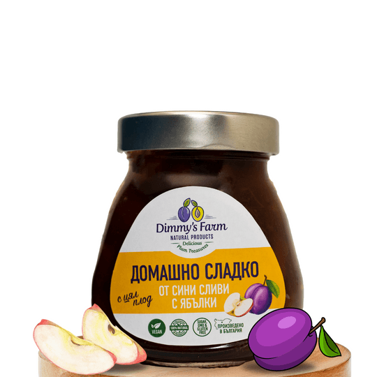 Homemade prune jam with apple - SUGAR-FREE