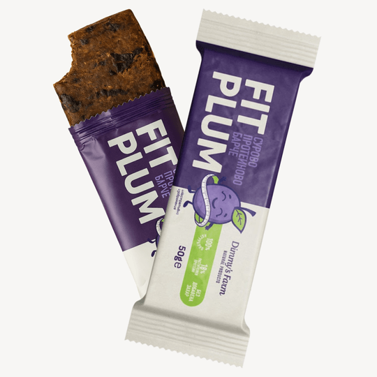 Roher Proteinriegel Fit Plum – OHNE zugesetzten Zucker (15x50g)