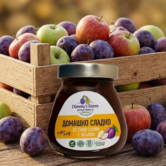 Homemade Plum and Apple Jam - SUGAR-FREE