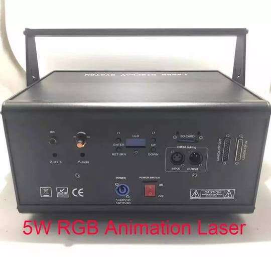 Цветен Анимационен Лазер – DJS AL-5000RGB+ILDA