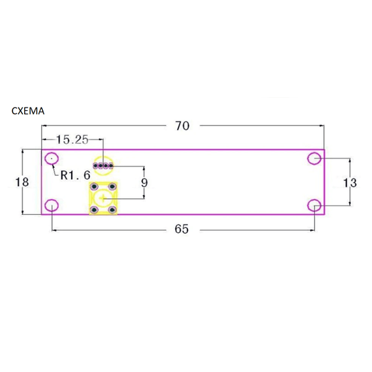 Wireless DMX Платка безжичен приемник/предавател