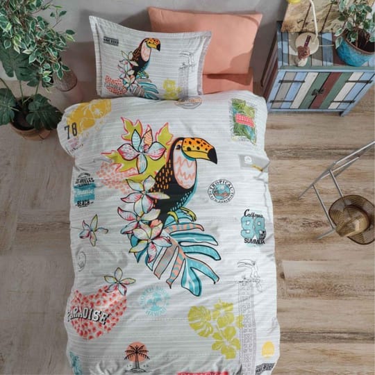 Луксозен 3D спален комплект от сатениран ранфорс