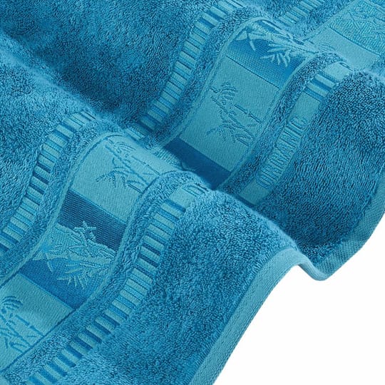 Луксозна хавлиена кърпа бамбук петролен цвят 50/90