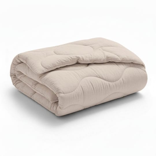 Олекотена завивка от 100 %Памук - бежово