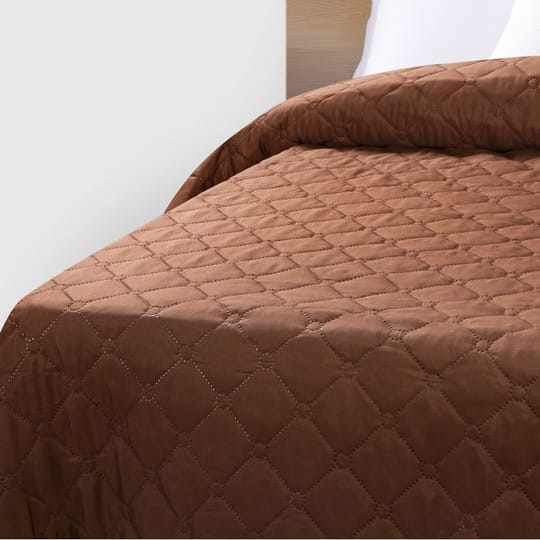 Двулицева кувертюра за легло в КАФЯВО и БЕЖОВО