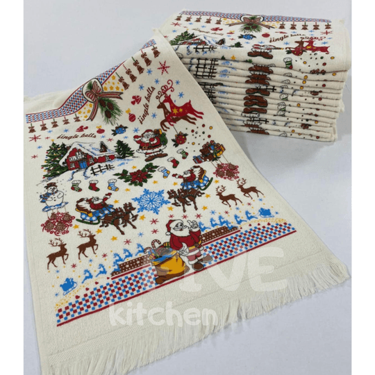 100 % памучна къра с коледни мотиви