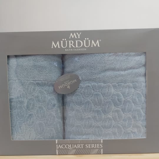 Сет 2 броя кърпи в подаръчна кутия - 50/90 и 70/140 в синьо