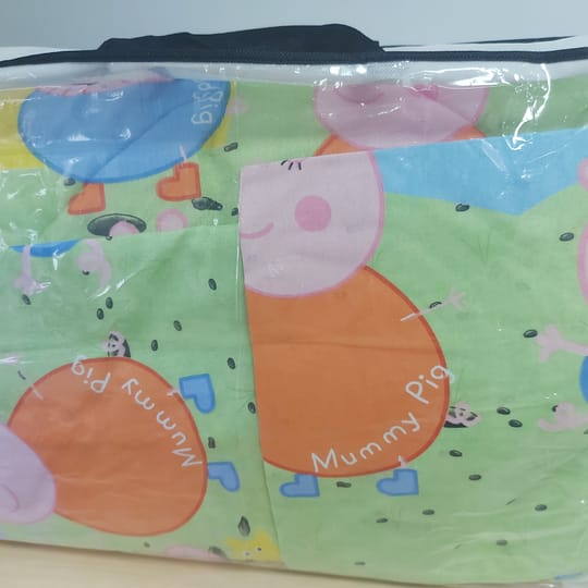 Олекотена завивка с детска щампа Peppa Pig