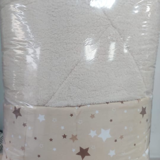 Двулицева памучна олекотена завивка Звездички