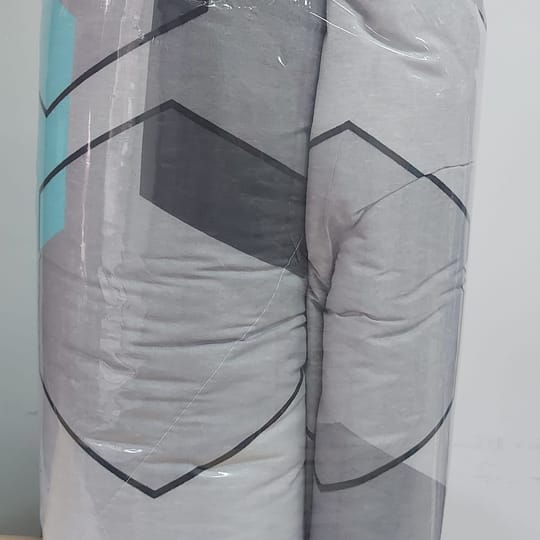 Олекотена завивка от 100 %Памук в сиво - Фигури