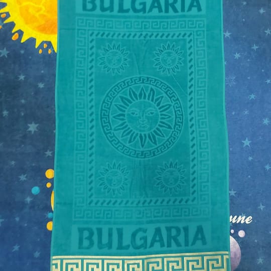 Плажна кърпа BULGARIA в тъмно синьо 70/140