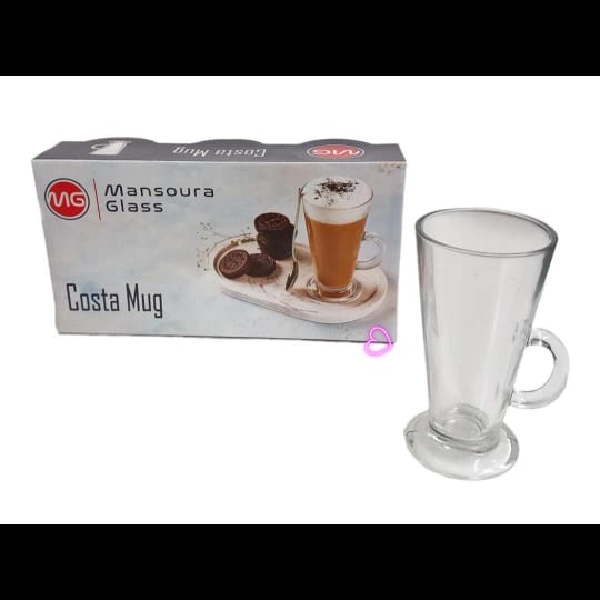 Комплект от 6 конични стъклени чаши Costa Mug - 300 мл